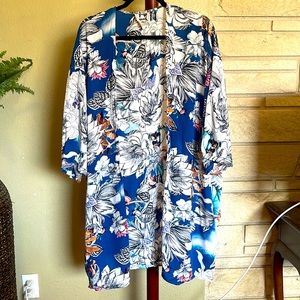 Flower print Kimono